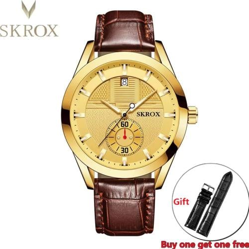 ساعة skrox رجالي مصنوعة من الفولاذ المقاوم للصدأ ب...