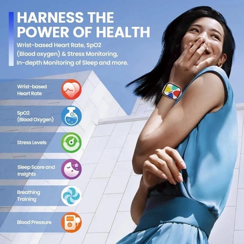 ساعة ذكية Zeblaze Btalk Plus مع شاشة HD وميزة الات...