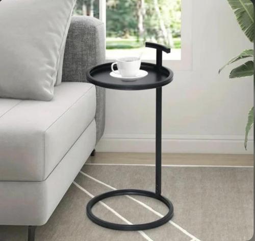 طاولة خدمه دائري اسود