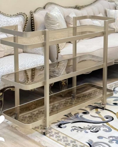 عربة تقديم لون شامباني