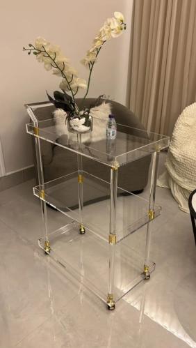 عربة تقديم اكريلك