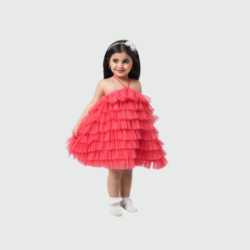فستان أطفال أنيق بتصميم منفوش