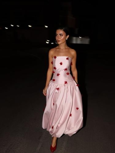 فستان سهره زهري الخامه تفته سيلا + ورود قص ليزر