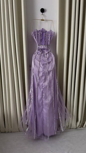 فستان سهره موف تل وخرز