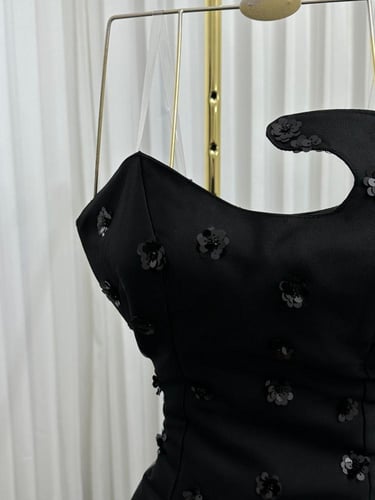 فستان سهره اسود ميكادو وتل مورد