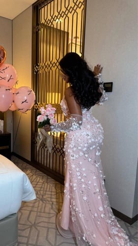 فستان زهري باربي بكلفة