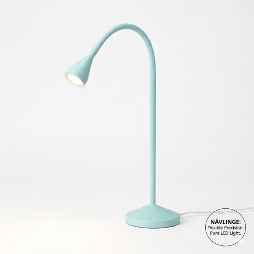 مصباح مكتب NÄVLINGE LED - فيروزي فاتح (تصميم نحيف...