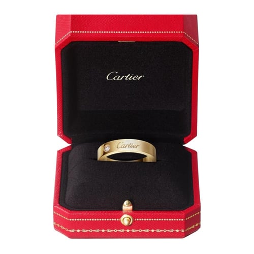 خاتم زواج كارتييه ذهب ماسه