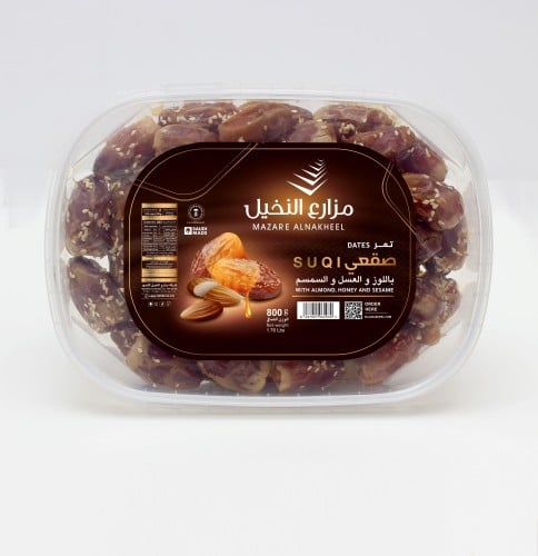 تمر صقعي محشي لوز بالعسل والسمسم