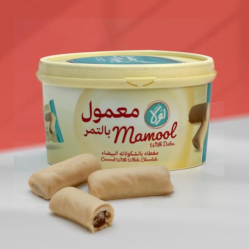 أصابع معمول مغطاه بالشكولاتة البيضاء