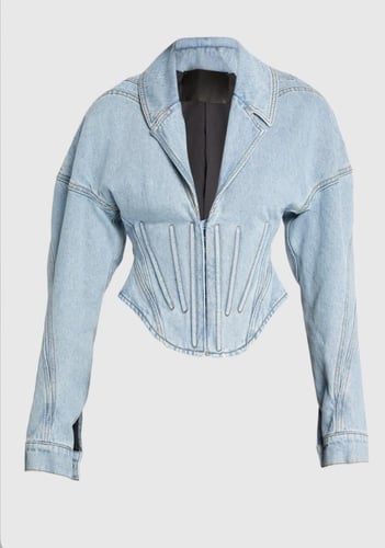 Fallon Corset Denim Jacket