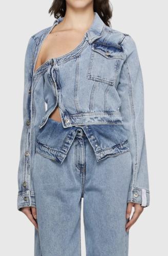 Rebel Denim Asymmetry Jacket