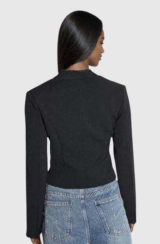 Noir Black Jacket with Modern Design