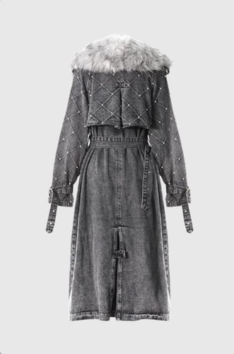 Midnight Luxe Denim Blazer