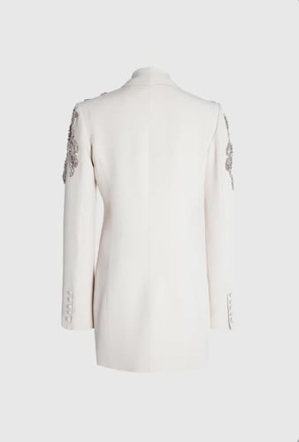 Opulent Embellished Blazer Dress