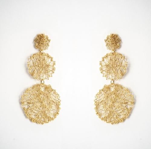 Celestial Lace Earrings | أقراط الدانتيل السماوي