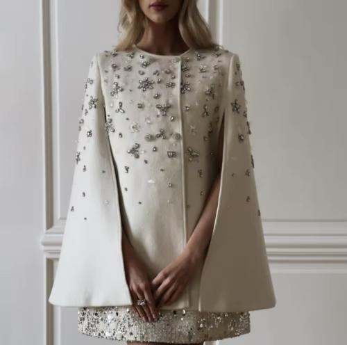 Celestial Elegance – كاب راقي بالتطريز الكريستالي