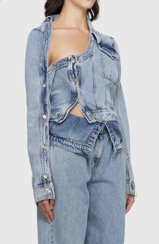 Rebel Denim Asymmetry Jacket