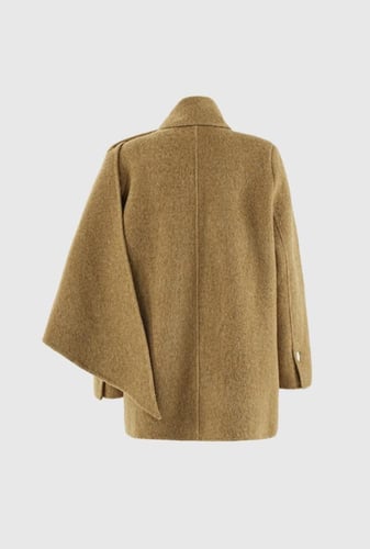 Luxe Wool Drape Coat
