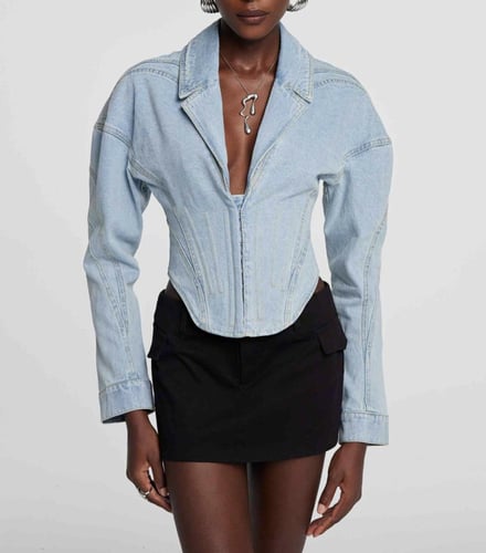 Fallon Corset Denim Jacket