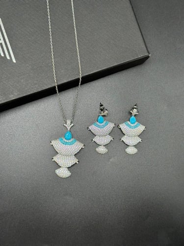 نصف طقم زركون درجة أولى رقم 087