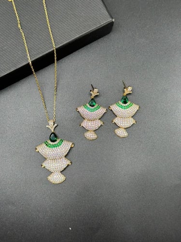 نصف طقم زركون درجة أولى رقم 087