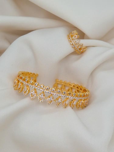 اساور مع خاتم زركونات موديل رقم 037