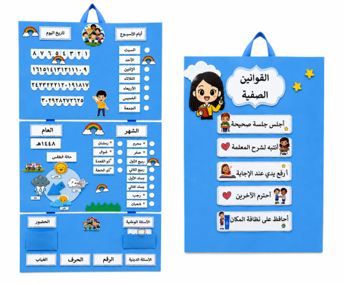 لوحة من فوم مقاس ٣٥&٥٠ (تنسفط) بدون اسماء الاطفال