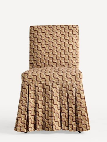 كرسي طعام ليلى – Layla Ruffle Slipcover