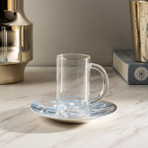 طقم بيالات شاي مجموعة ( بين أهلك و ناسِك )