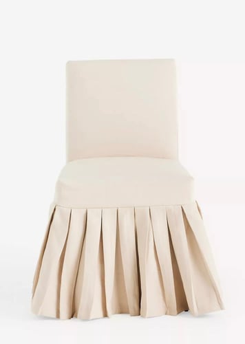 كرسي طعام ليلى – Layla Ruffle Slipcover