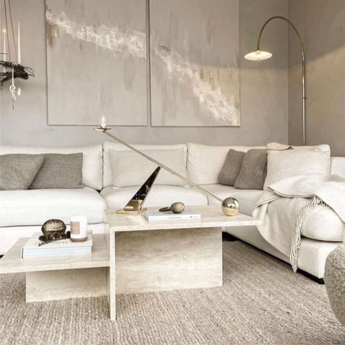 طاولة رخام ترافنتينو