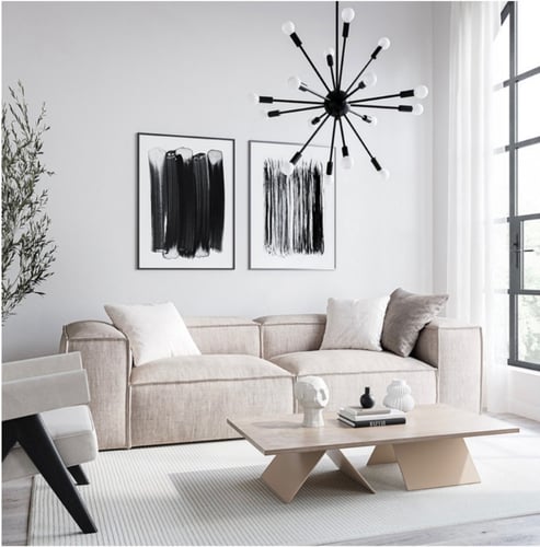 طاولة بتصميم عصري من الرخام