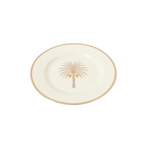 طقم عشاء مجموعة ( عجوة ) أسود وذهبي 18 قطعة