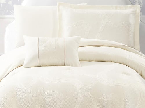 مفرش ANALIA فاخر جاكار مفرد ونص - 140×200 سم - 6 ق...