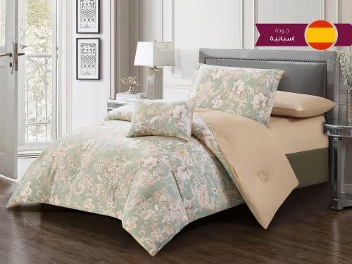 مفرش JOSE قطن مشجر مودرن مفرد ونص - 140×200 سم - 6...