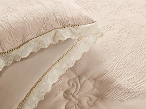 مفرش AMORA فاخر جاكار مفرد ونص - 140×200 سم - 6 قط...