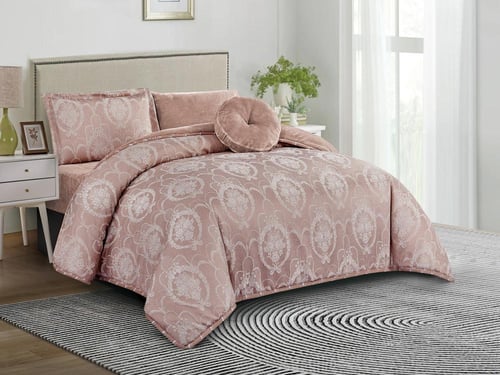 مفرش MALAGA شتوي فاخر جاكار بطانية مفرد ونص - 140×...