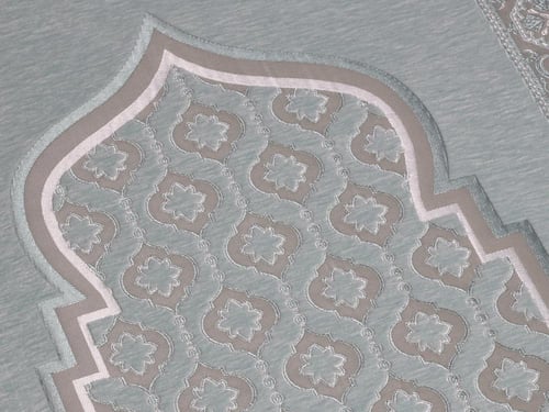 سجادة صلاة شانيل ميموري فوم - فيروزي سماوي 68×118...