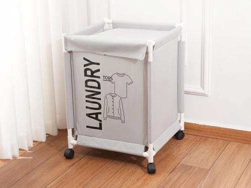 سلة غسيل LAUNDRY متعددة الإستخدام - رمادي فاتح