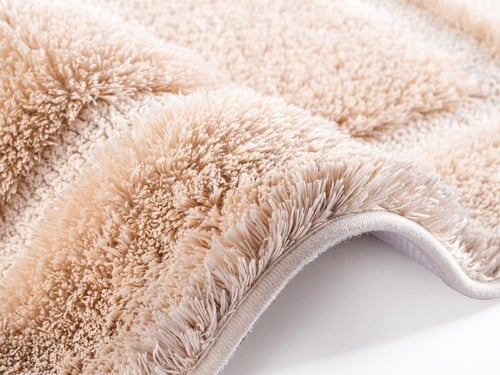 دعاسة حمام فرو ناعم - بيج