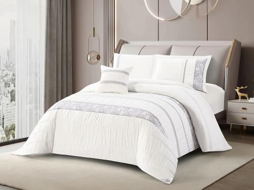 مفرش TALULA فاخر جاكار مفرد ونص - 140×200 سم - 6 ق...