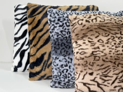 خدادية FUR مربعة فائقة النعومة - بني