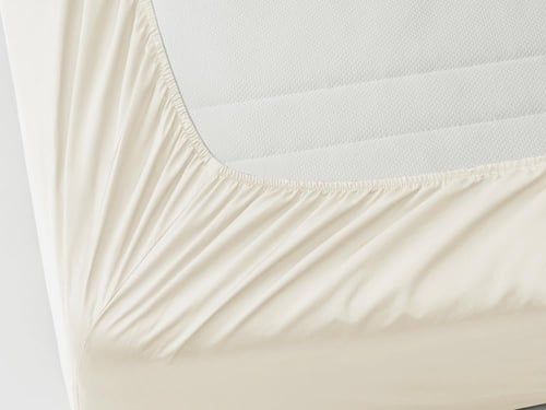 تلبيسة لحاف بدون حشوة مزدوج 4 قطع - بيج