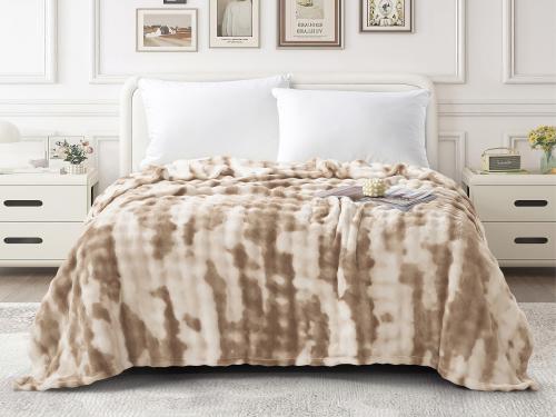 بطانية PREMIUM مشجرة مخمل خفيفة مزدوج - 200×230 سم...