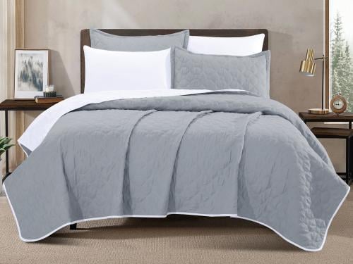 مفرش LEEN صيفي مضغوط خفيف مزدوج - 200×200 سم - 6 ق...