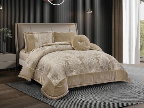 مفرش RONDA شتوي فاخر جاكار بطانية مفرد ونص - 140×2...