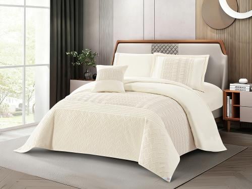 مفرش TALULA فاخر جاكار مفرد ونص - 140×200 سم - 6 ق...
