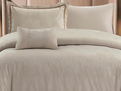 مفرش CARLA فاخر جاكار مفرد ونص - 140×200 سم - 6 قط...