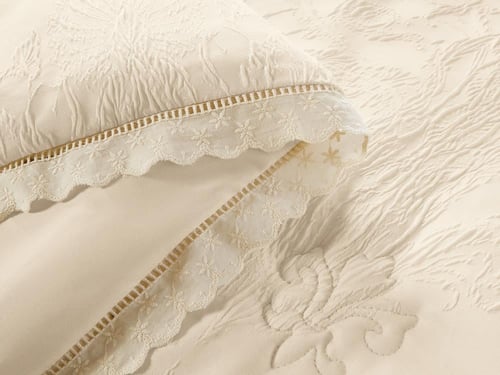 مفرش AMORA فاخر جاكار مزدوج - 200×200 سم - 10 قطع...